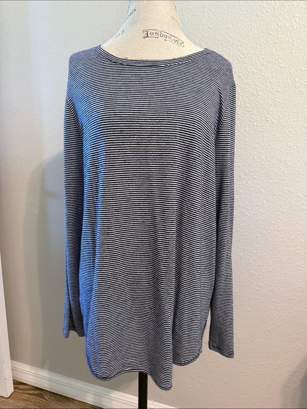Navy Striped Long-Sleeve cozy top